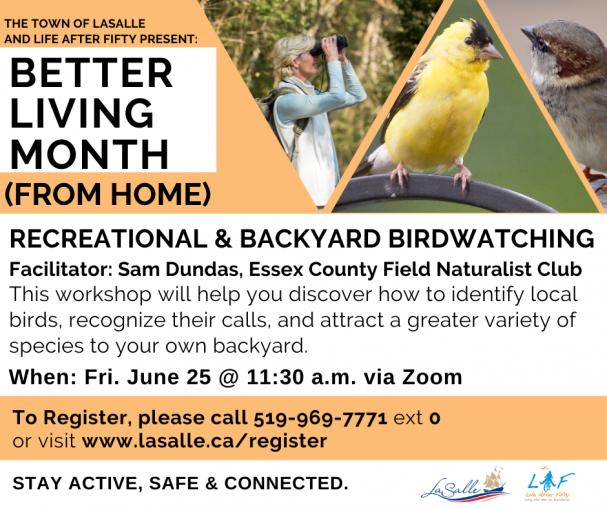 Better Living Month: Backyard Birding